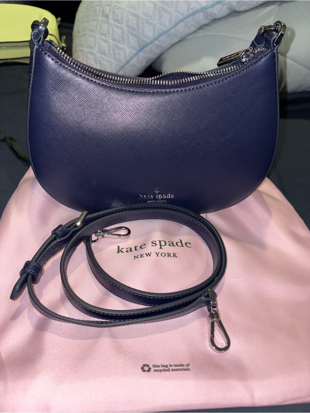 kate spade navy crescent mini crossbody